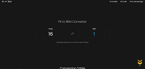 PX to REM Converter
